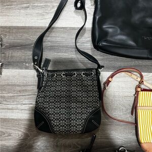 Coach Black and Gray Women's Bag